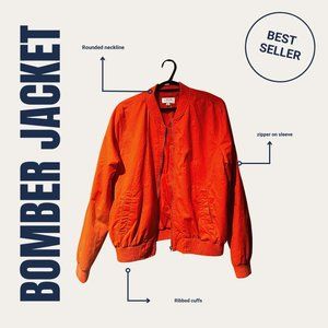 New Look Supreme Size XL Orange Bomber Jacket